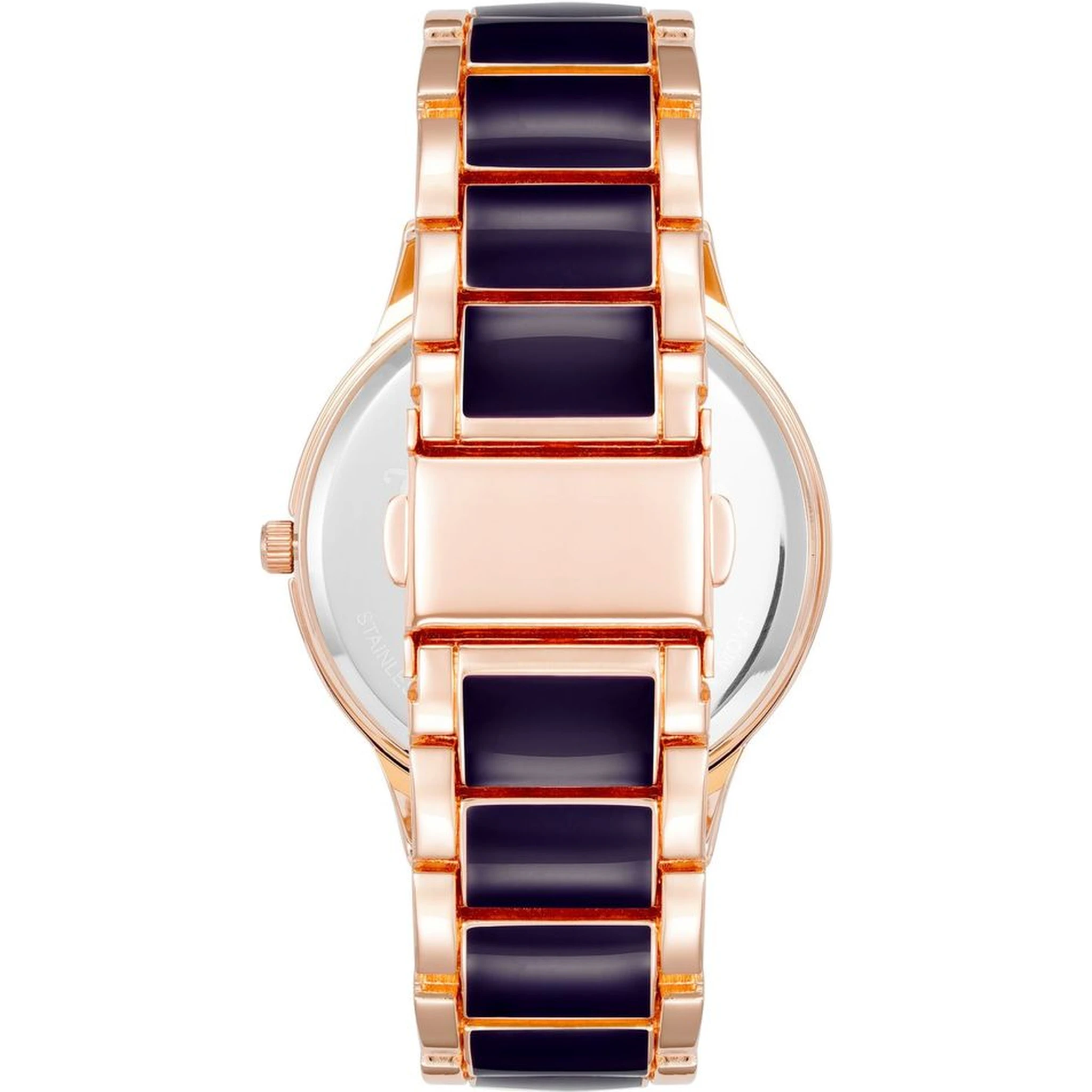 Multicolor Metal Dress Watch