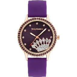 Purple Synthetic Dress Watch