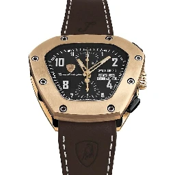 Black Leather Dress Watch