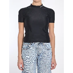 Rash guard t-shirt with logo