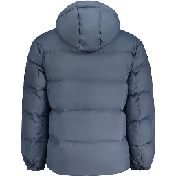 Blue Polyester Jackets & Coat