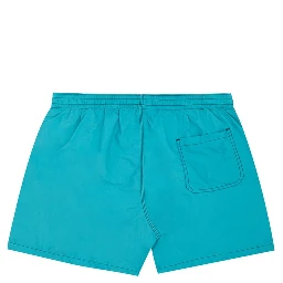 Turquoise Polyester Swim Shorts