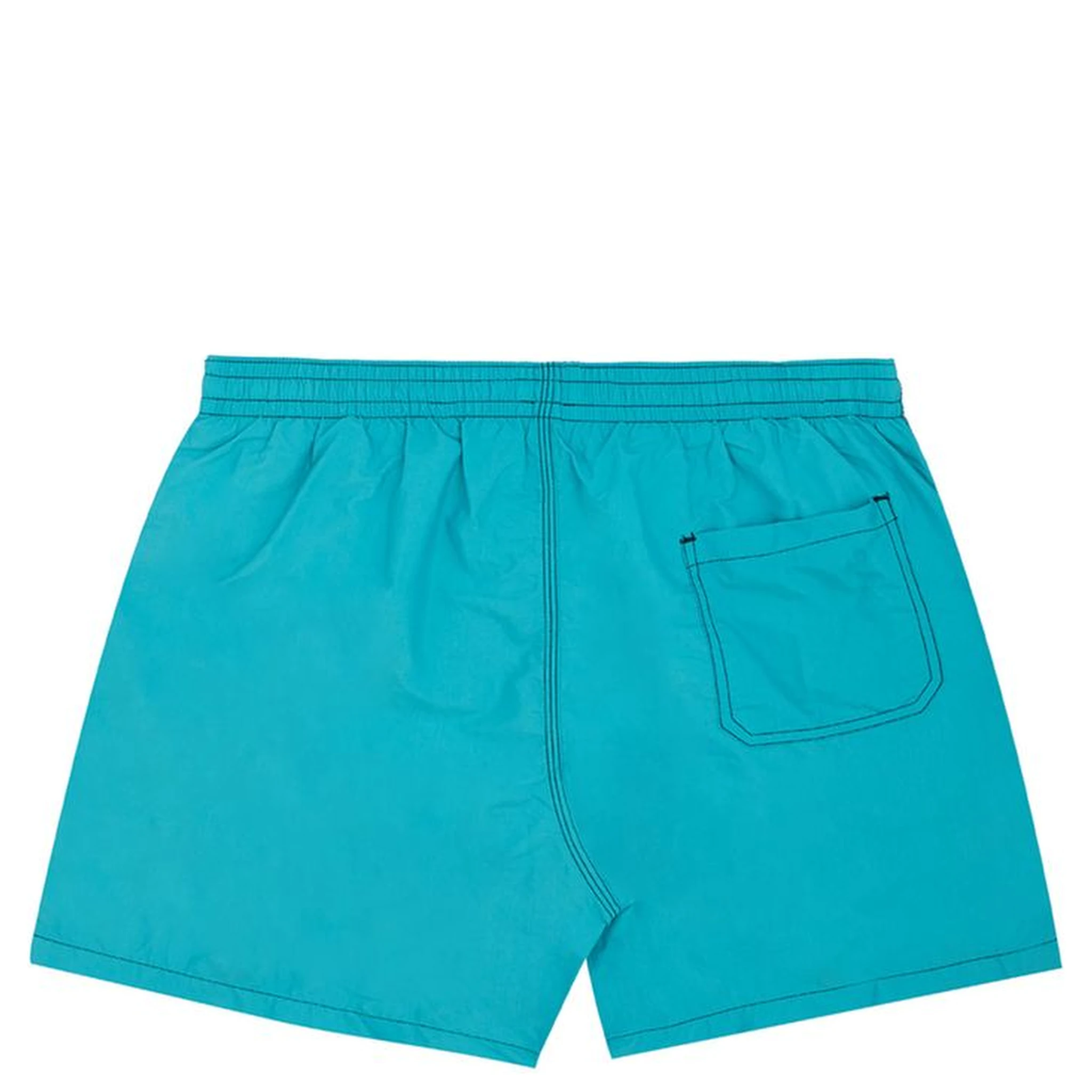Turquoise Polyester Swim Shorts