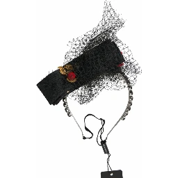 Black Strawberry Sicily Crystal Mesh Net Headband Diadem