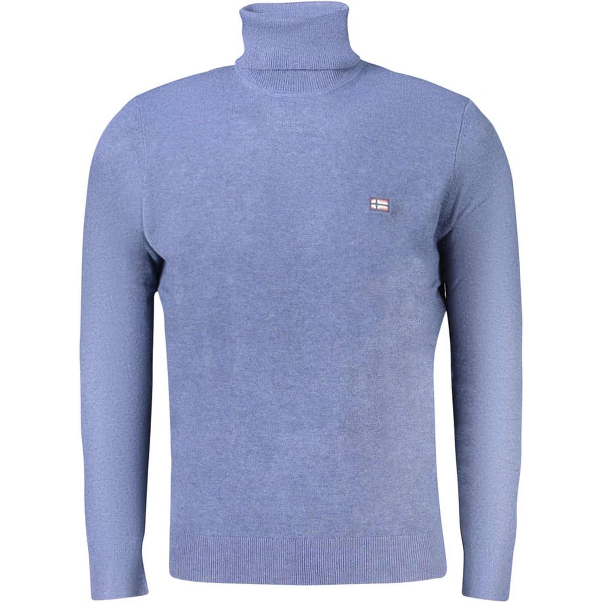 Blue Polyester Sweater