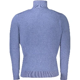 Blue Polyester Sweater