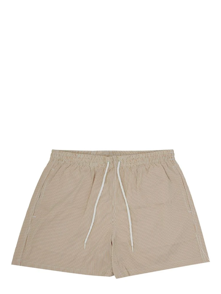 Beige Polyester Shorts