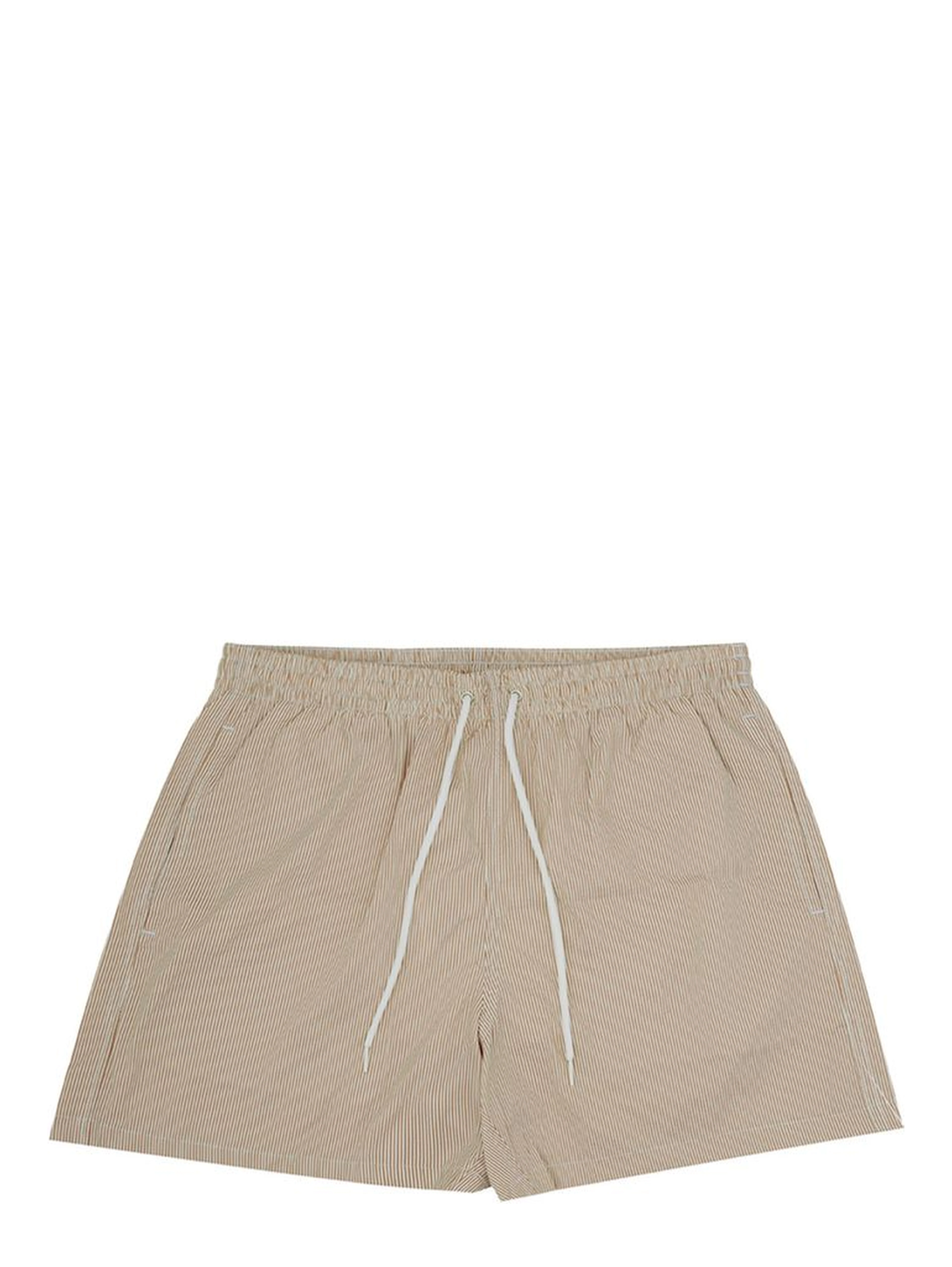 Beige Polyester Shorts