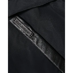 Black Hooded Full Zip Men Bomber Jacket