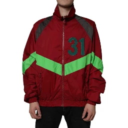 Multicolor Nylon Full Zip Windbreaker Jacket