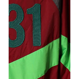 Multicolor Nylon Full Zip Windbreaker Jacket