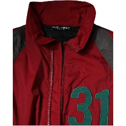 Multicolor Nylon Full Zip Windbreaker Jacket