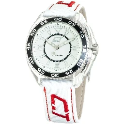 White Leather Dress Watch