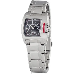 ساعة يد رسمية من الفولاذ المقاوم للصدأ الفضي