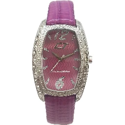 Purple Leather Dress Watch