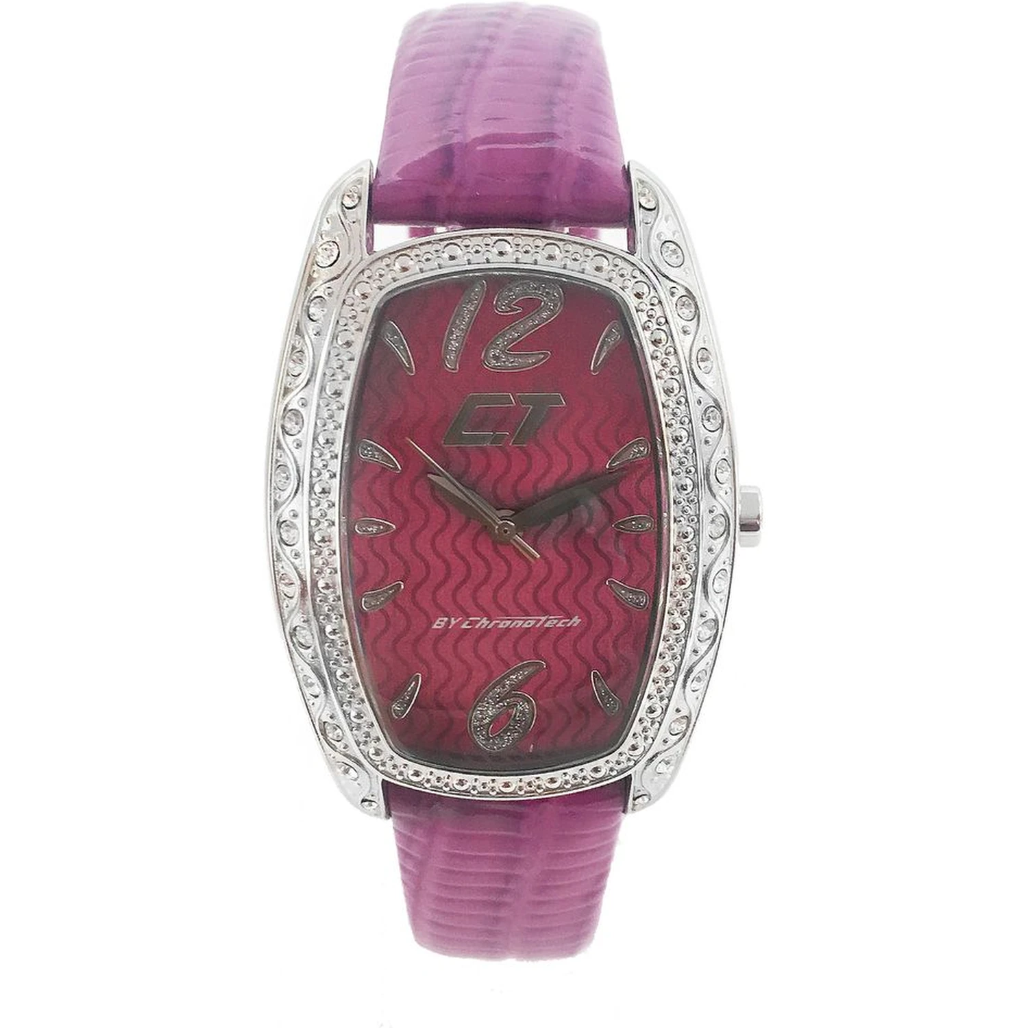 Purple Leather Dress Watch