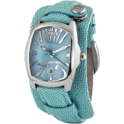 Blue Leather Dress Watch