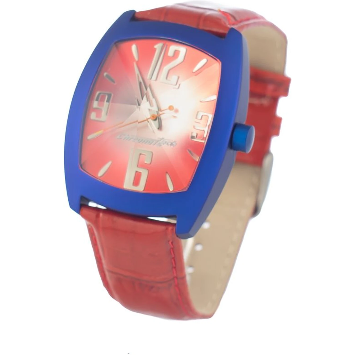 Red Leather Dress Watch