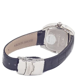 Black Leather Dress Watch