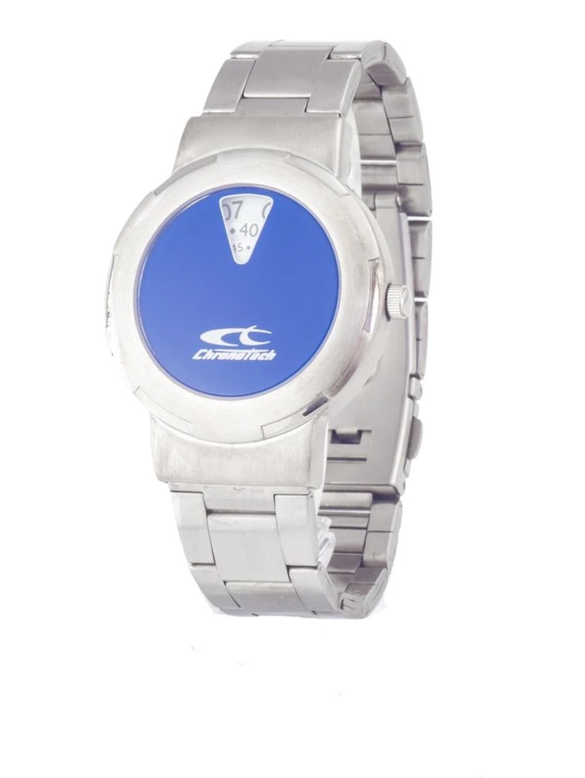 Gray Stainless Steel Dress Watch