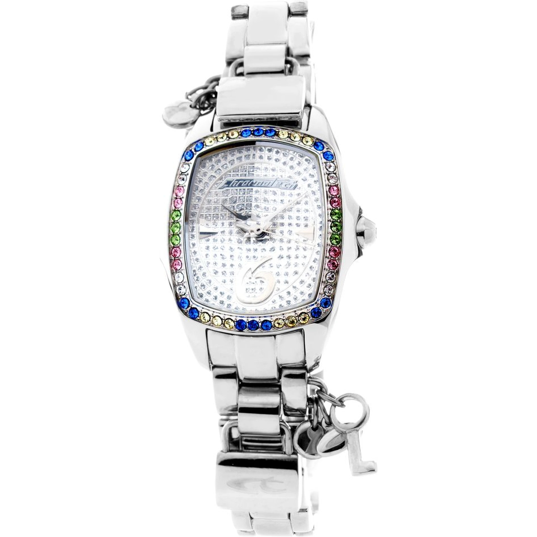 ساعة يد رسمية من الفولاذ المقاوم للصدأ الفضي