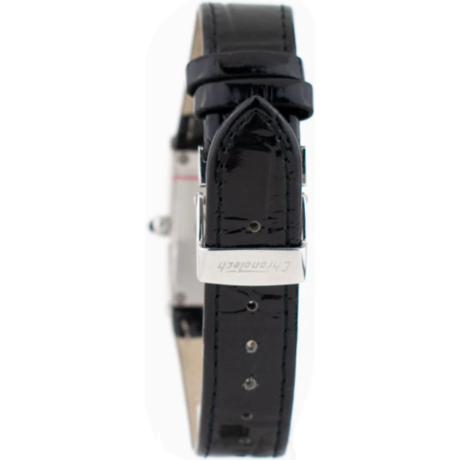Black Leather Dress Watch