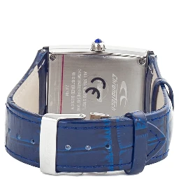 Blue Leather Dress Watch