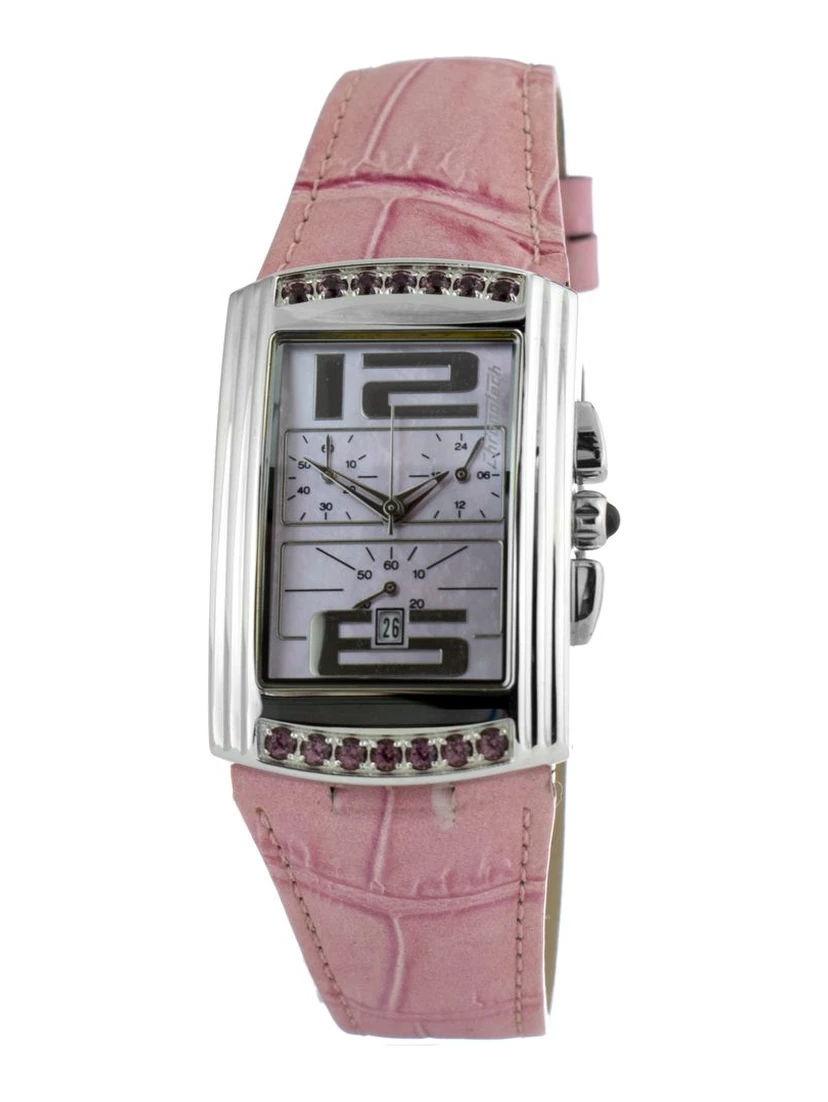Multicolor Leather Dress Watch