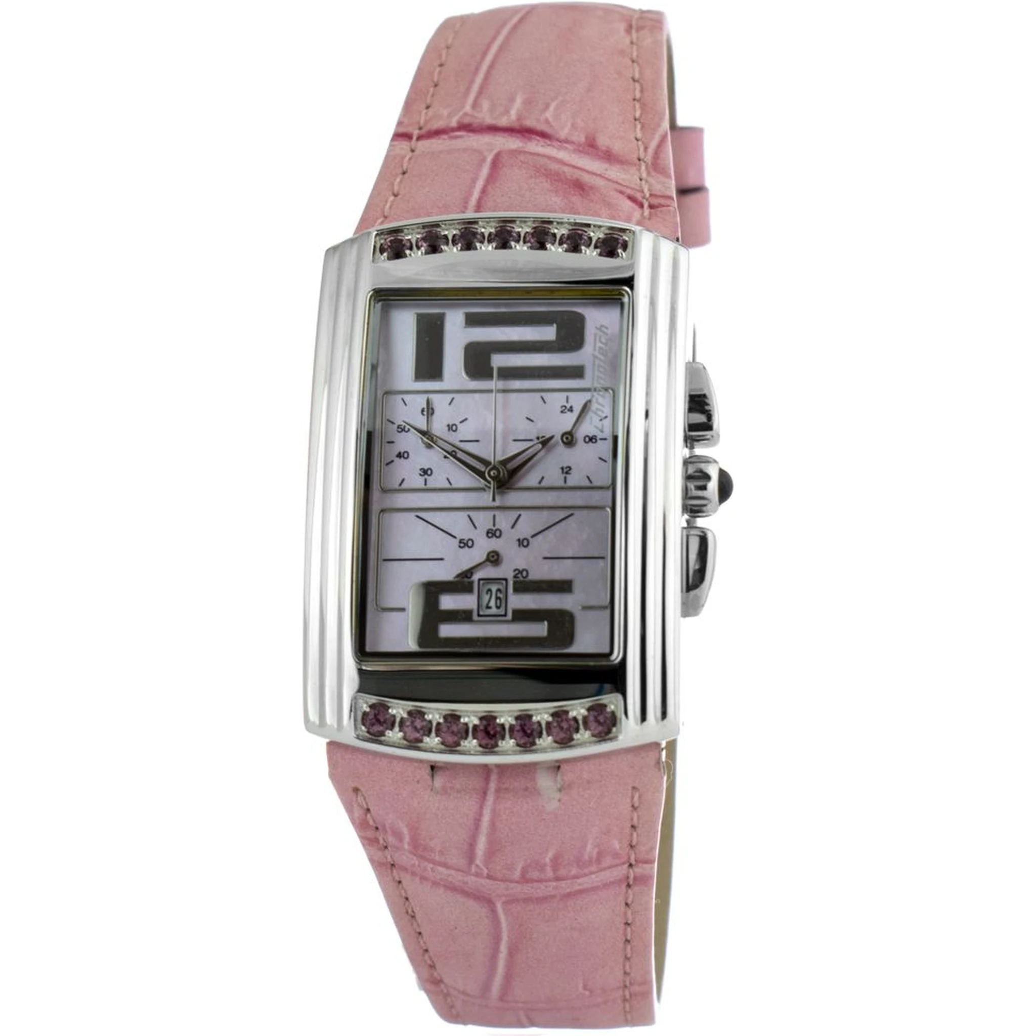 Multicolor Leather Dress Watch