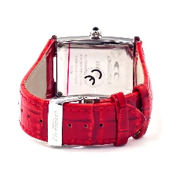 Red Leather Dress Watch