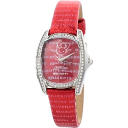 Red Leather Dress Watch