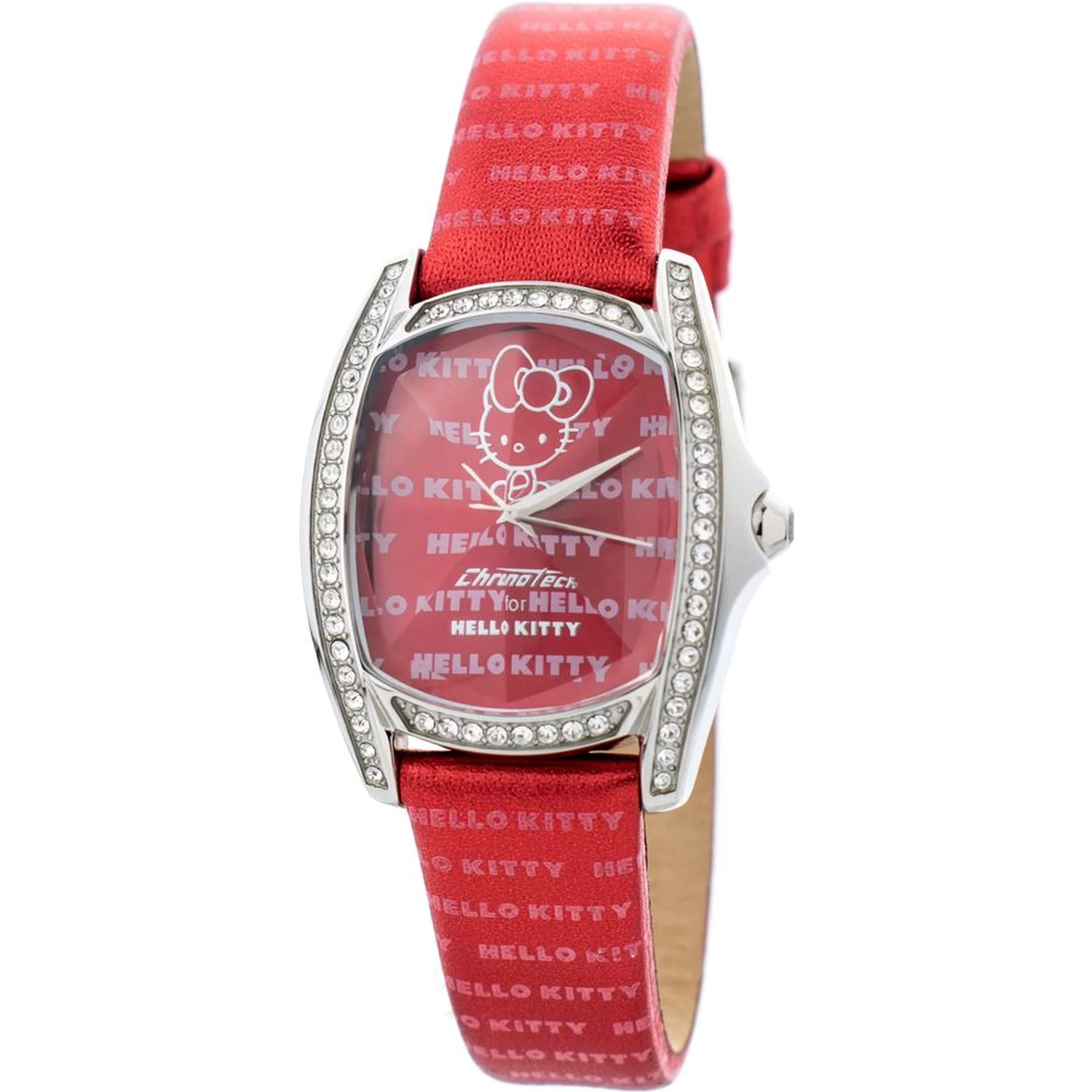 Red Leather Dress Watch