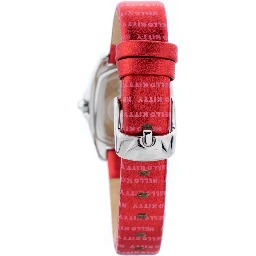 Red Leather Dress Watch
