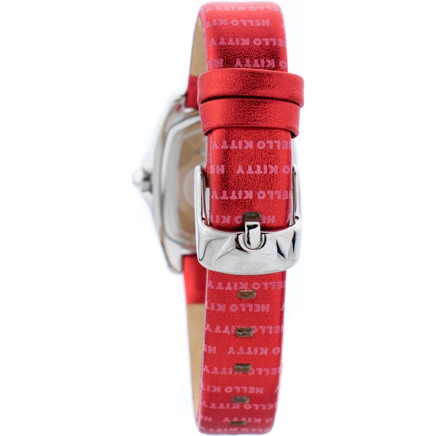 Red Leather Dress Watch