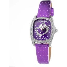 Purple Leather Dress Watch