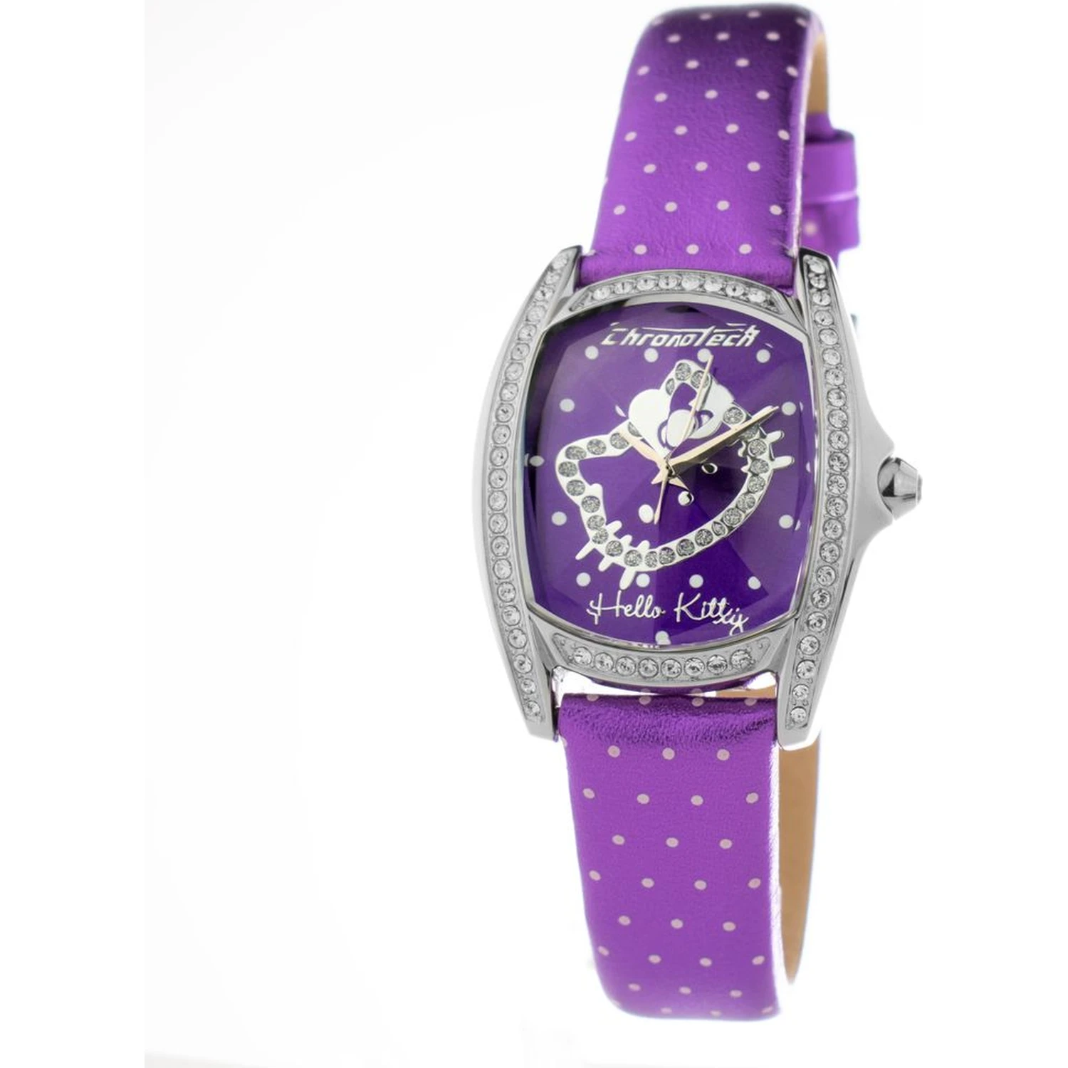 Purple Leather Dress Watch