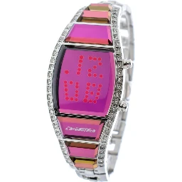 Silver Stainless Steel Digital Watch