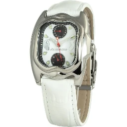 White Leather Dress Watch