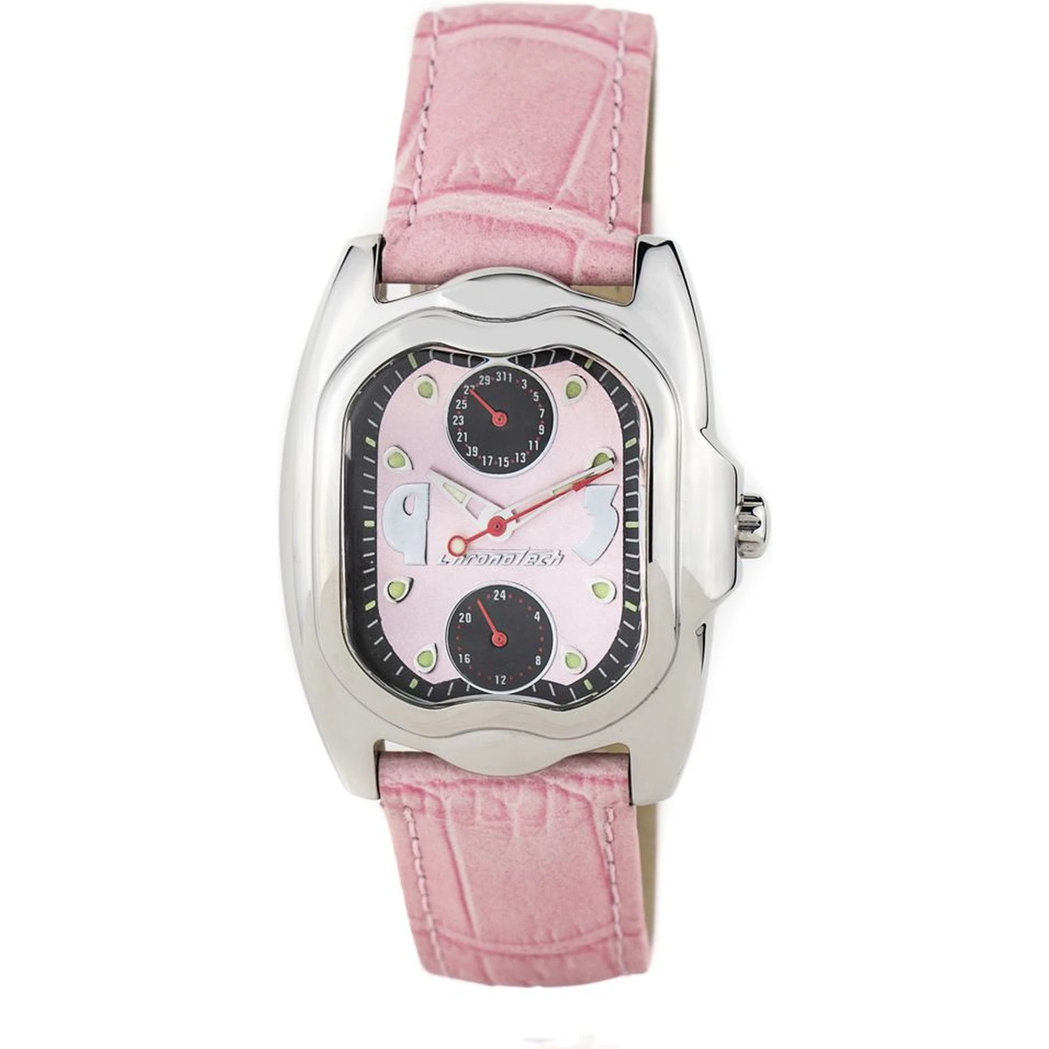 Multicolor Leather Dress Watch