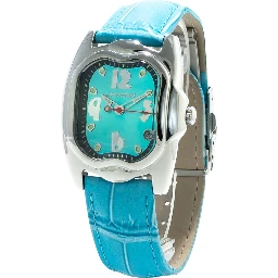 Blue Leather Dress Watch