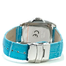 Blue Leather Dress Watch