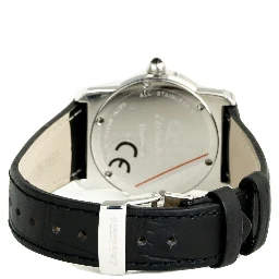 Black Leather Dress Watch