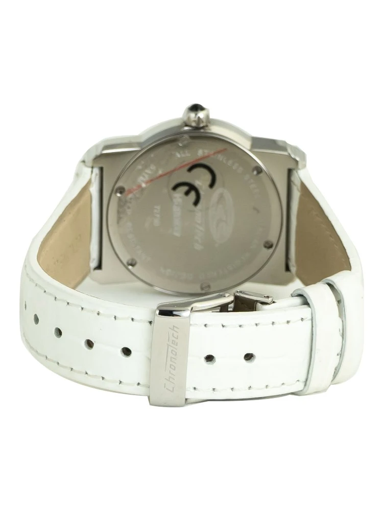 White Leather Bracelet Watch alternative