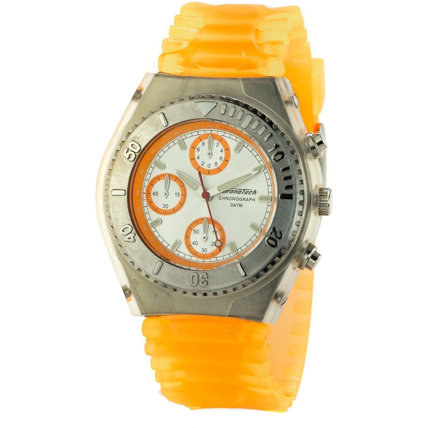 Orange Rubber Sport Watch