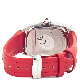 Red Leather Dress Watch