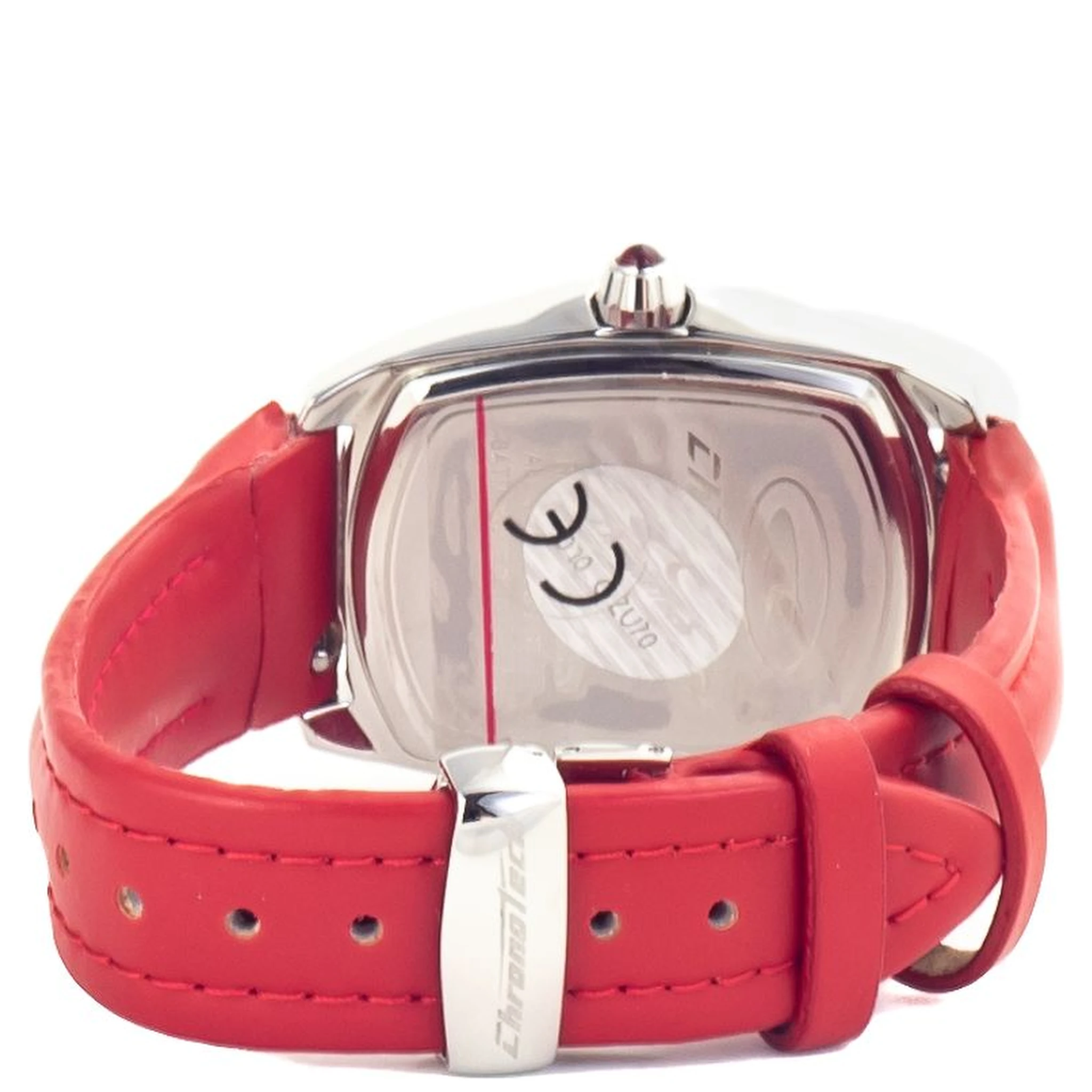Red Leather Dress Watch