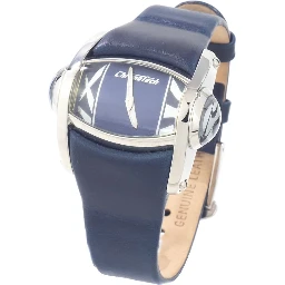 Blue Leather Dress Watch