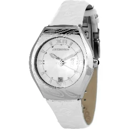 White Leather Dress Watch