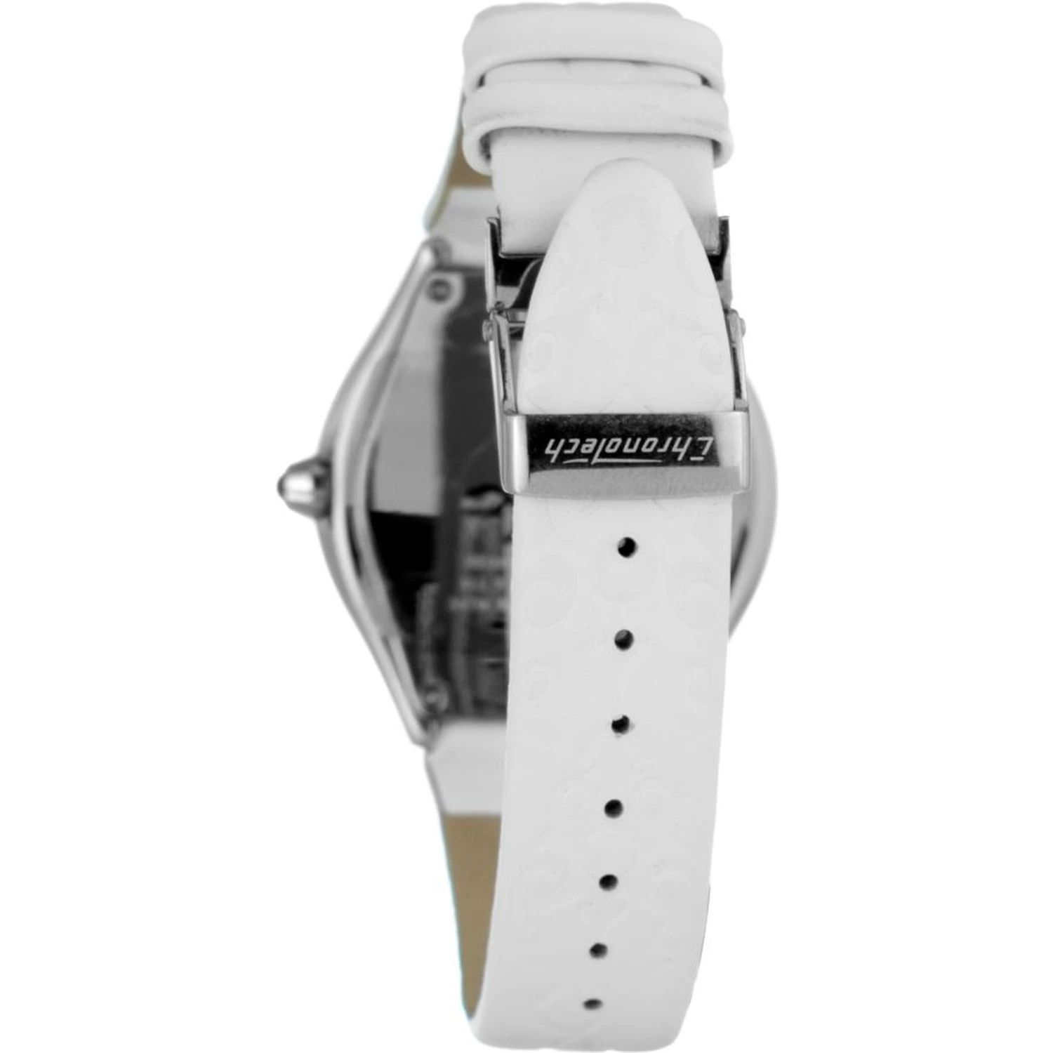 White Leather Dress Watch