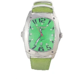 Green Leather Dress Watch